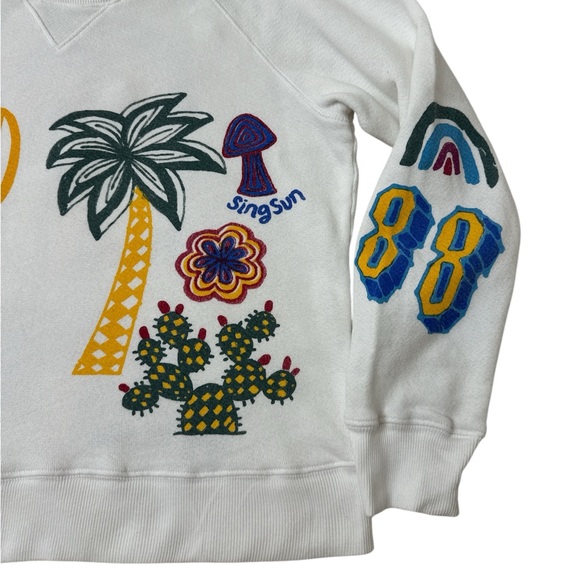 Mother The Square Multi Motif Grafic Sweatshirt - Picture 8 of 12